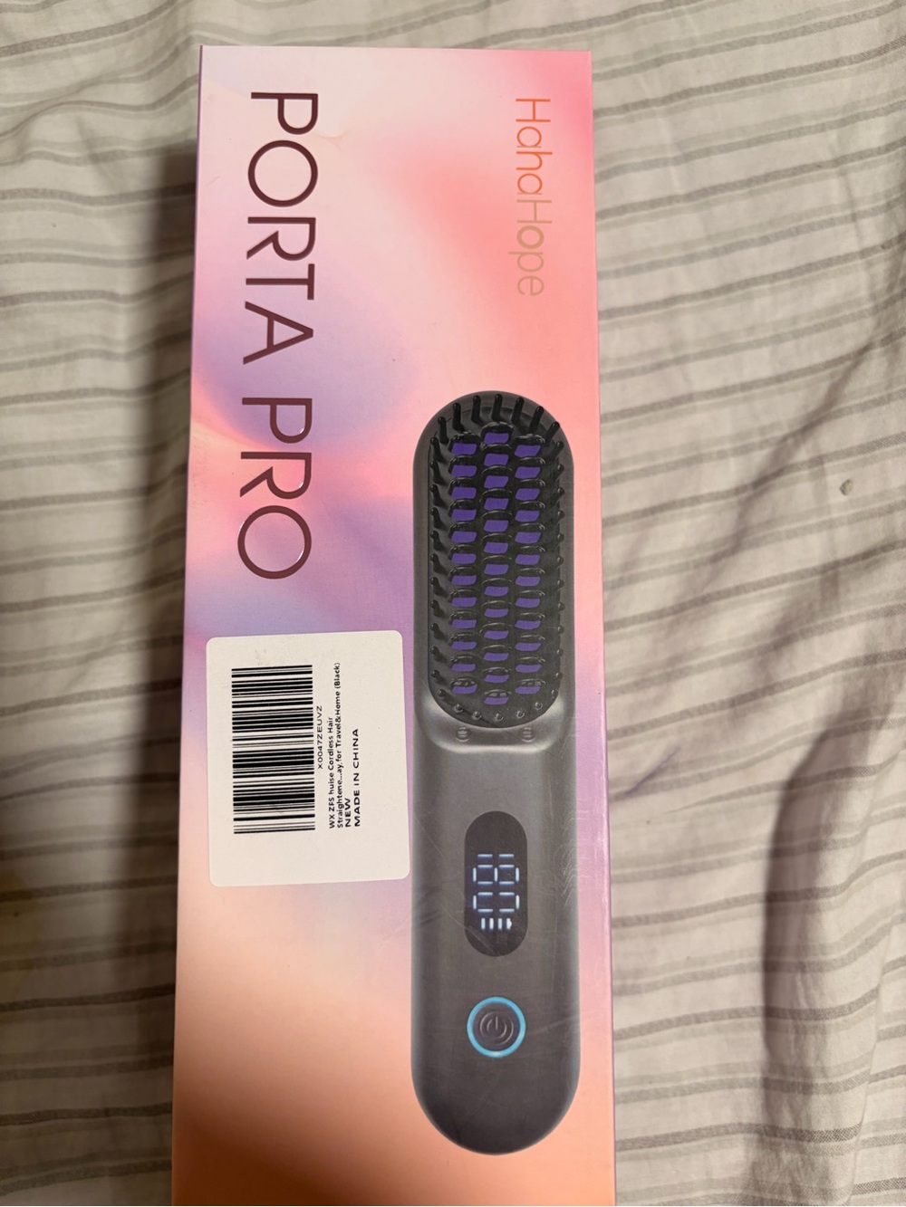 Porta Pro Heated Straightening Brush – Black